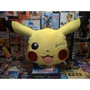 Pokemon Large Pillow Plush Pikachu with Glitter Cheeks 17”x 21” | Ships Same Day